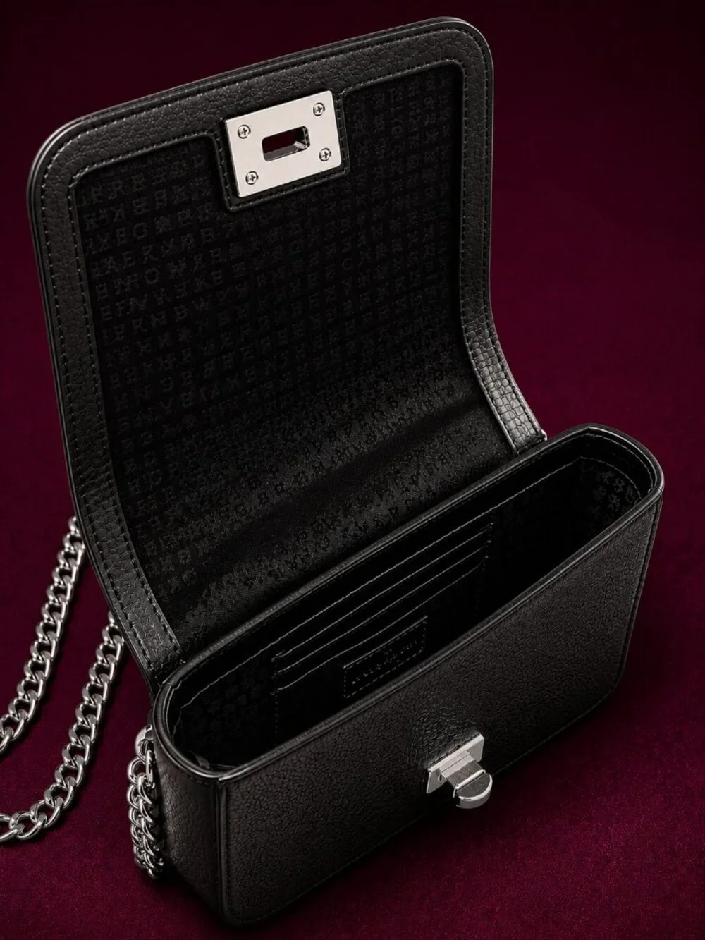 KATE SPADE New York Serrano Place Pearl Maisie Black Leather Crossbody Bag